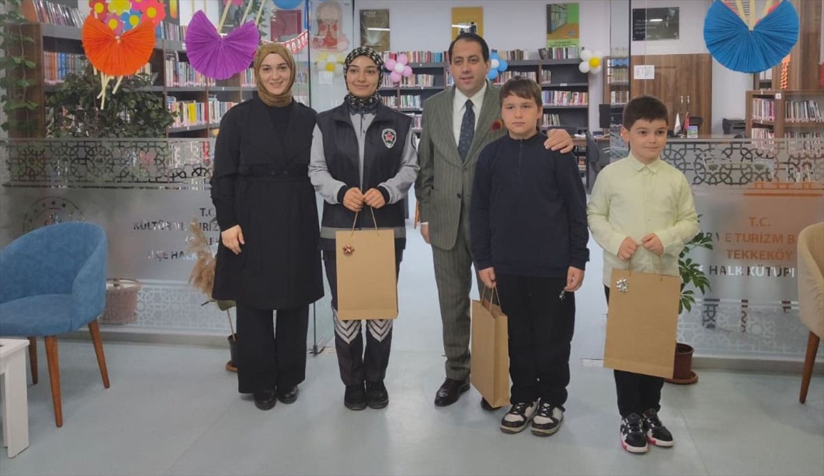 Tekkeköy'de Kütüphane Haftası etkinliği düzenlendi