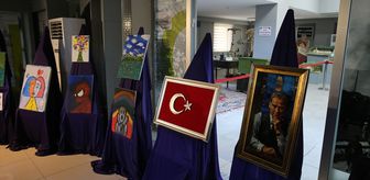 Tokat'ta otizmli çocukların yaptığı resimler sergilendi