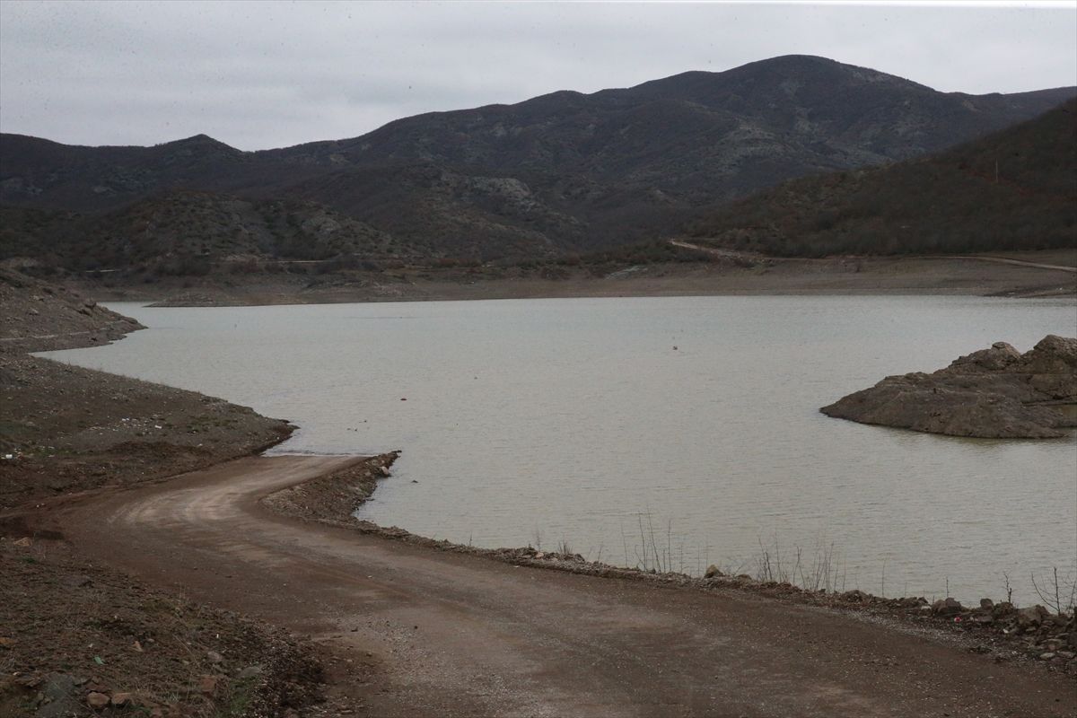Tokat'taki Almus Baraj Gölü'nün seviyesi yağışlarla arttı
