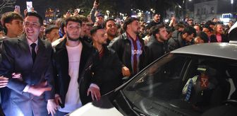 Trabzonsporlu taraftarlar, Galatasaray galibiyetini kutladı