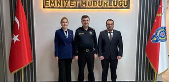 Türk Kızılay Edirne Şube Başkanı Baytar, Emniyet Müdürü Ayhan'ı ziyaret etti