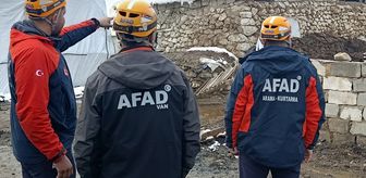 Van'da AFAD ekipleri depremin ardından incelemelerde bulundu