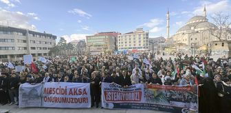 Van'da Gazze'ye destek yürüyüşü yapıldı