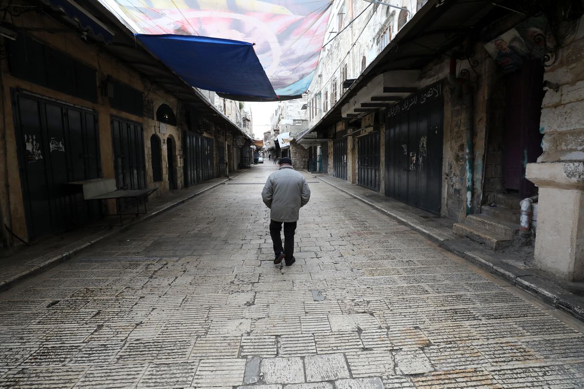 Albüm: İsrail'in İdam Yasasına Tepki Olarak Batı Şeria'da Genel Grev Düzenlendi