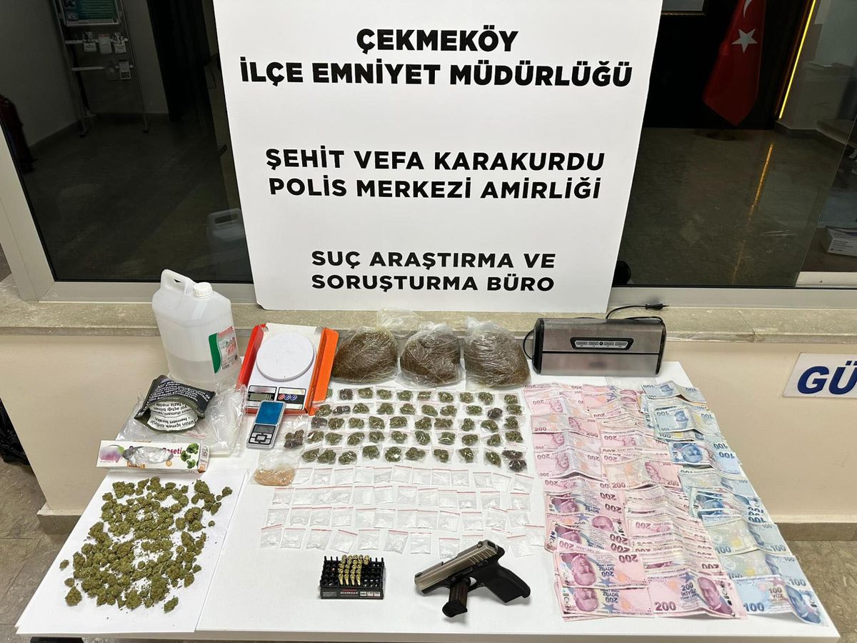Çekmeköy'de uyuşturucu operasyonu: 2 şüpheli tutuklandı
