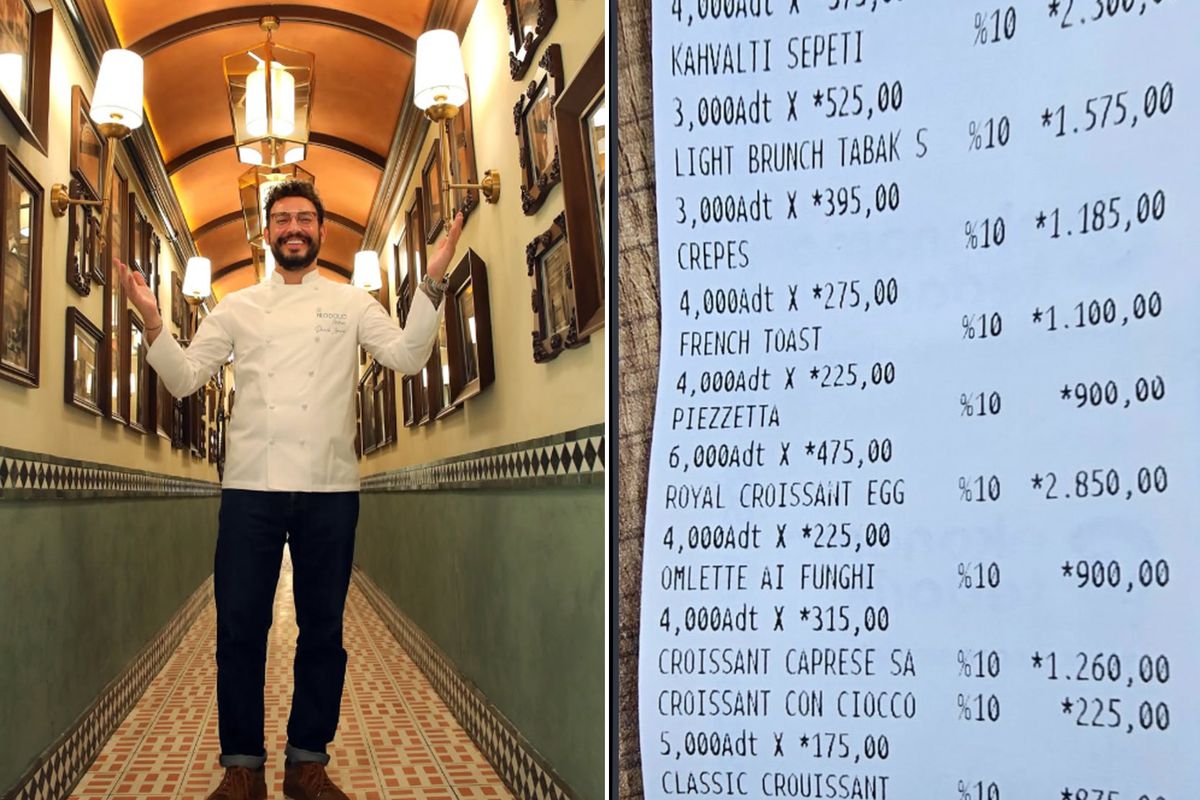 Danilo Zanna’nın restoran fiyatları tartışma yarattı! Menüdeki rakamlar ikiye böldü