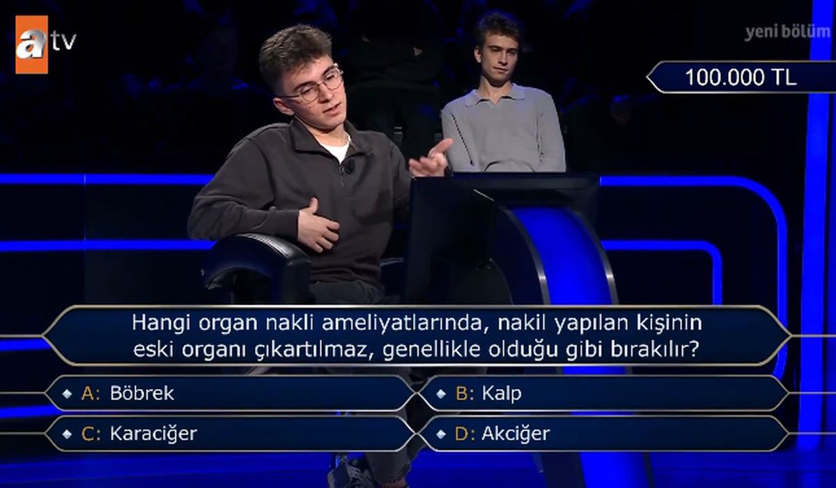 Hangi organ nakli ameliyatlarında, nakil yapılan kişinin eski organı çıkartılmaz, genellikle olduğu gibi b...