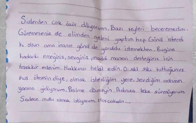 kayip olarak aranan seda ailesine mektup bira 2 19713838 o