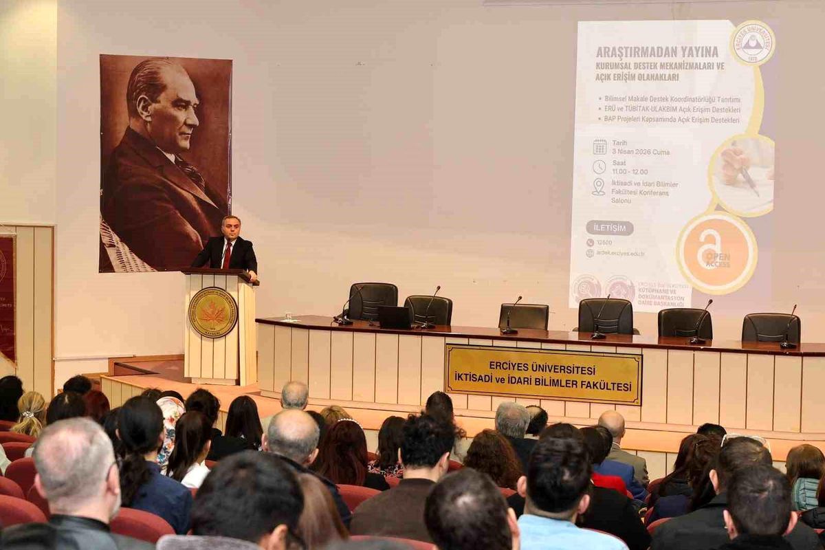 ERÜ'de 'Araştırmadan Yayına Kurumsal Destek Mekanizmaları ve Açık Erişim Olanakları' anlatıldı