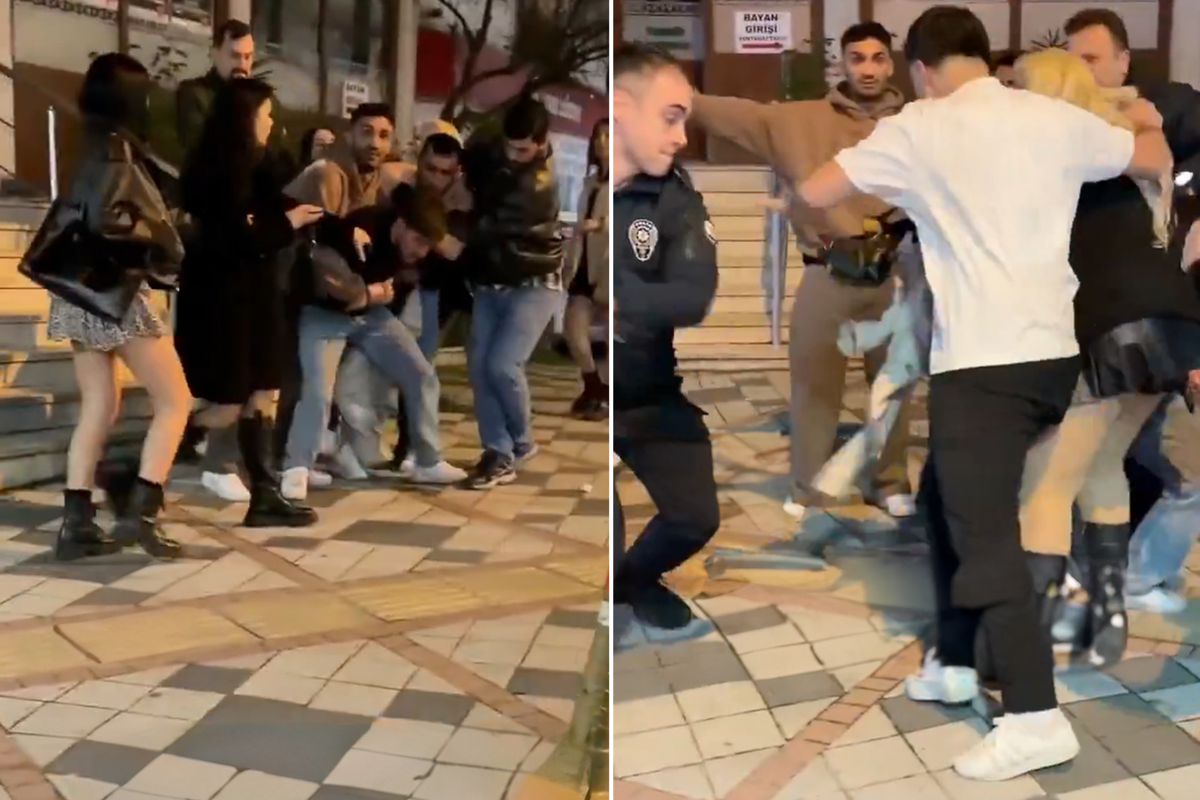 Bartın'da iki grup arasında "Kıza laf attın" kavgası