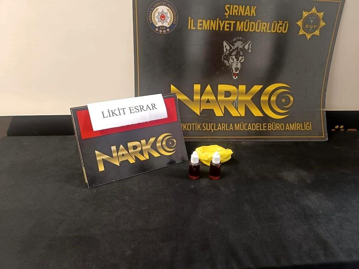 Şırnak'ta kargoda likit uyuşturucu ele geçirildi