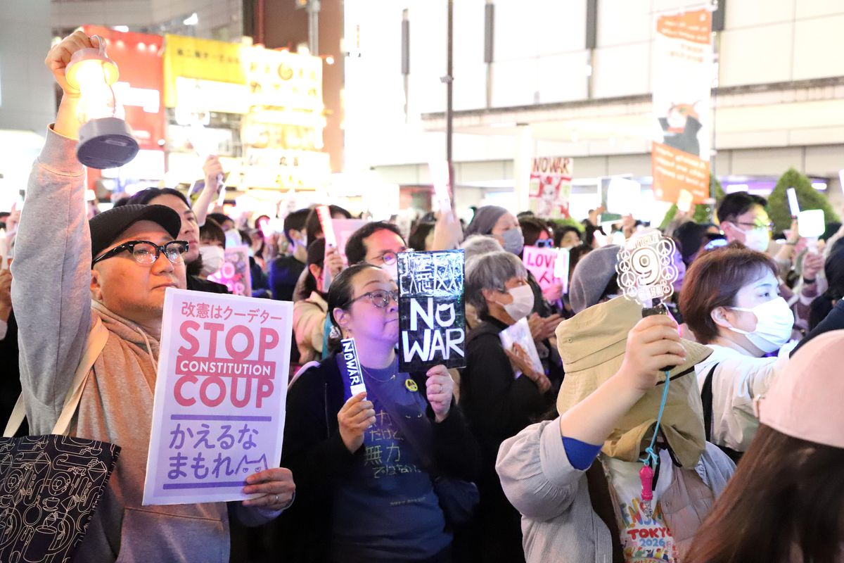 Albüm: Japonya'da Hükümetin Silah İhracatını Kolaylaştırma Planı Protesto Edildi