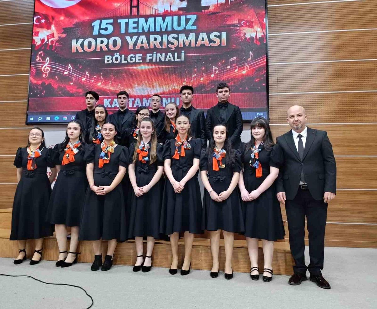 Kastamonulu öğrenciler koro yarışmasının bölge finalinde 1'inci oldu