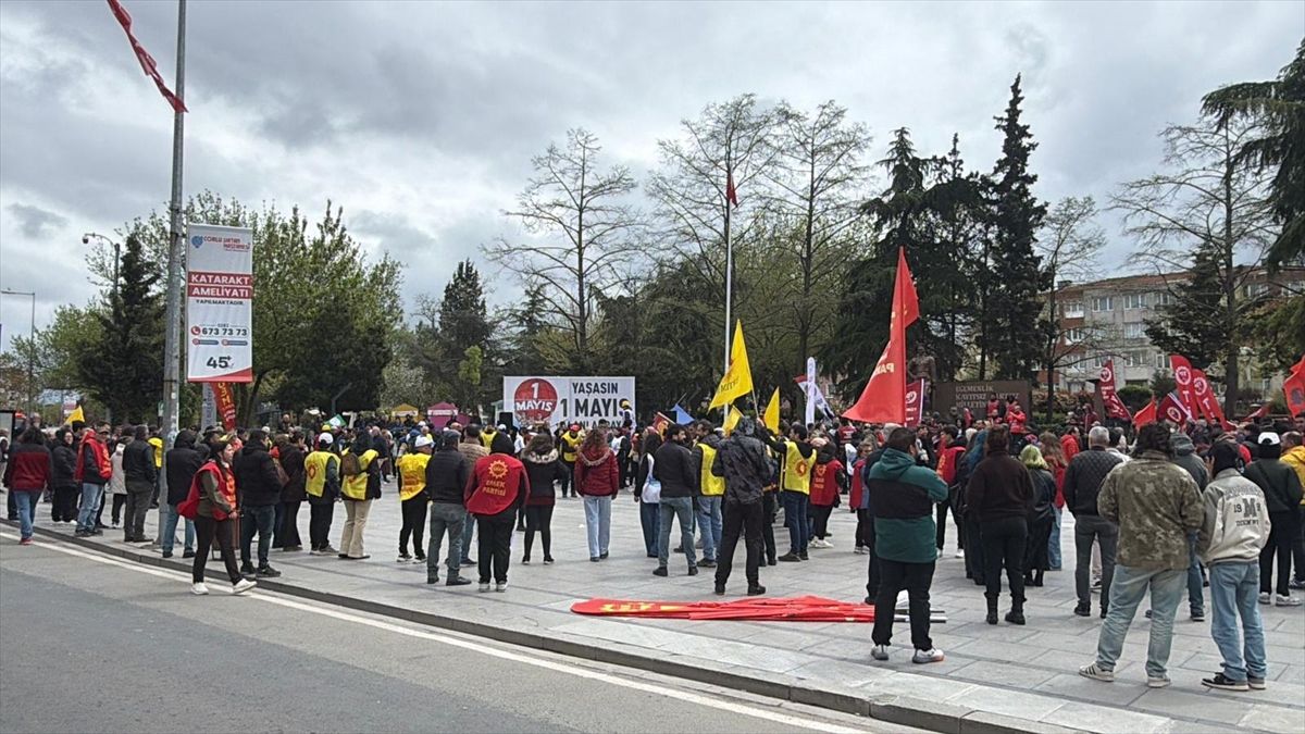 1 Mayıs Emek ve Dayanışma Günü Çorlu'da kutlandı