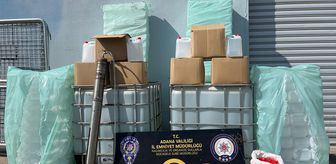 Adana'da kaçak 2 bin 150 litre etil alkol ele geçirildi