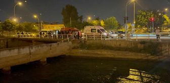 Adana'da sulama kanalına düşen genç kayboldu