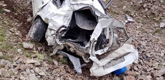 Adana'da uçuruma yuvarlanan otomobilin sürücüsü yaralandı