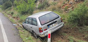 Adana'da yoldan çıkan otomobildeki 3 kişi yaralandı