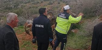 Adıyaman'da devrilen traktörün sürücüsü öldü