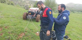 Adıyaman'da kuyuya düşen keçi kurtarıldı