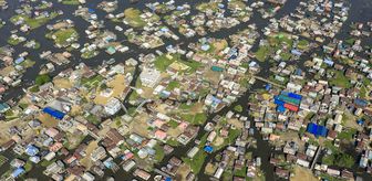 'Afrika'nın Venedik'i' Ganvie köyü dronla görüntülendi