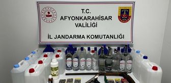 Afyonkarahisar'da kaçak ve sahte alkol operasyonunda 2 zanlı yakalandı