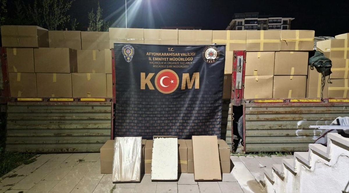 Afyonkarahisar'da kaçakçılık operasyonunda 1 şüpheli tutuklandı