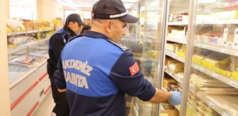 Akdeniz ilçesinde zabıta ekipleri marketleri denetledi
