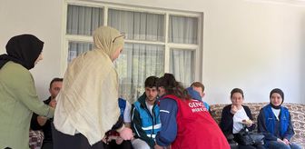 Alaçam Gençlik Merkezi gönüllüleri şehit ailelerinin 'Anneler Günü'nü kutladı