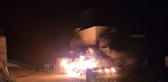 Alanya'da müstakil evde çıkan yangın hasara neden oldu