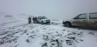 Amasya'da yaylada mahsur kalan aile kurtarıldı