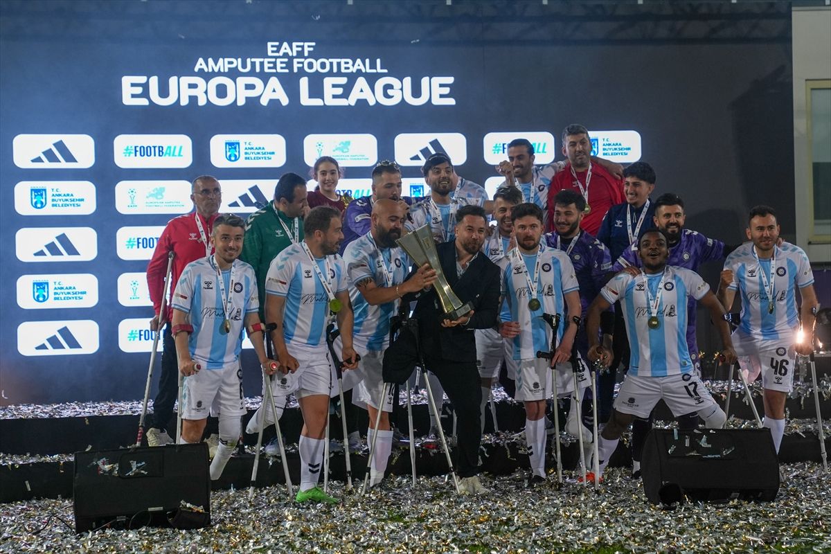 Ampute Futbol Avrupa Ligi'nin şampiyonu Başkent Ampute Futbol Gücü oldu