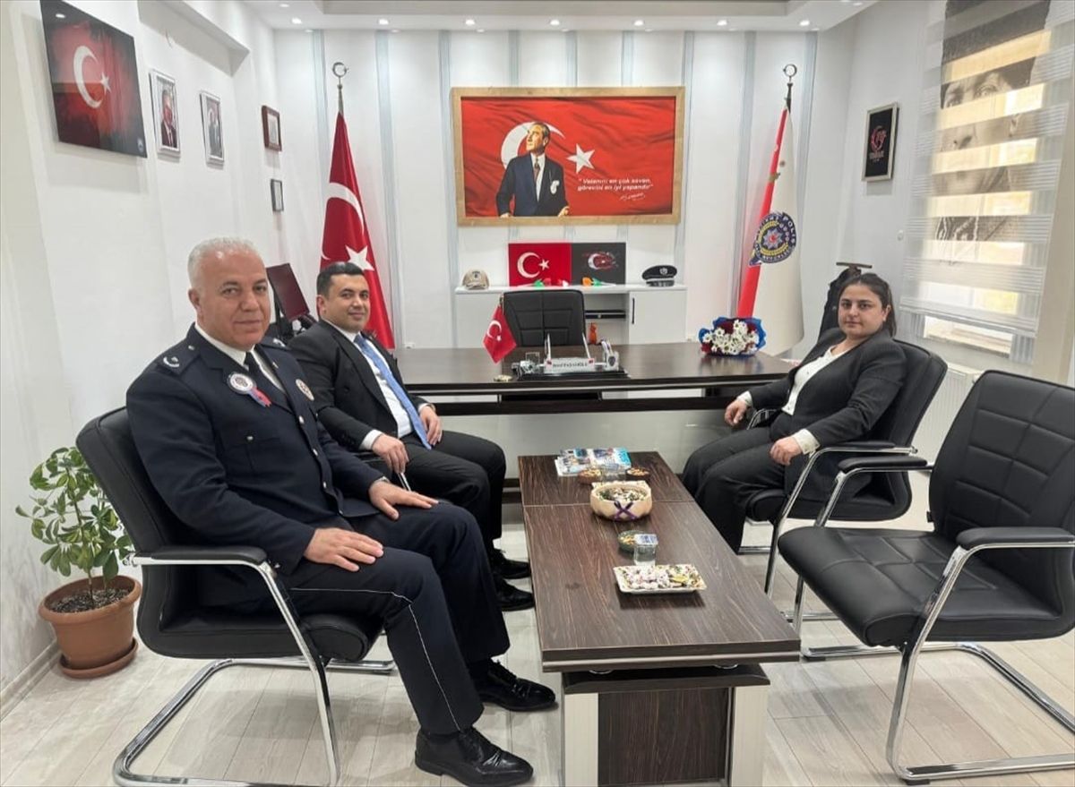 Anamur Cumhuriyet Savcısı Çatlı'dan Bozyazı İlçe Emniyet Müdürü Paşaoğlu'na ziyaret