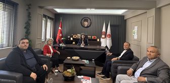 Anamur'da gazetecilerden Ağır Ceza Mahkemesi Başkanı Topaloğlu'na ziyaret