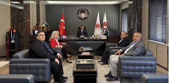 Anamur Gazeteciler Cemiyeti yönetimi Başsavcı Tanju Çatlı'yı ziyaret etti