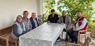 Anamur Kaymakamı Kemal Duru, şehit ailelerine ziyarette bulundu