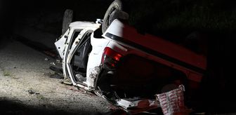 Ankara'da takla atan otomobildeki 1 kişi hayatını kaybetti