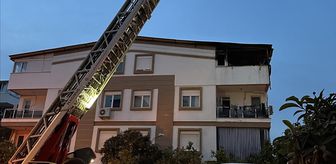 Antalya'da bir apartmanın çatı katında çıkan yangında 2 kişi dumandan etkilendi