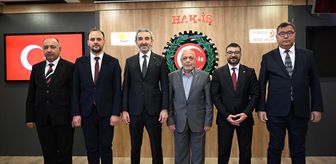HAK-İŞ Konfederasyonu Kayseri İl Başkanı Navruz, HAK-İŞ Genel Başkanı Arslan'ı ziyaret etti