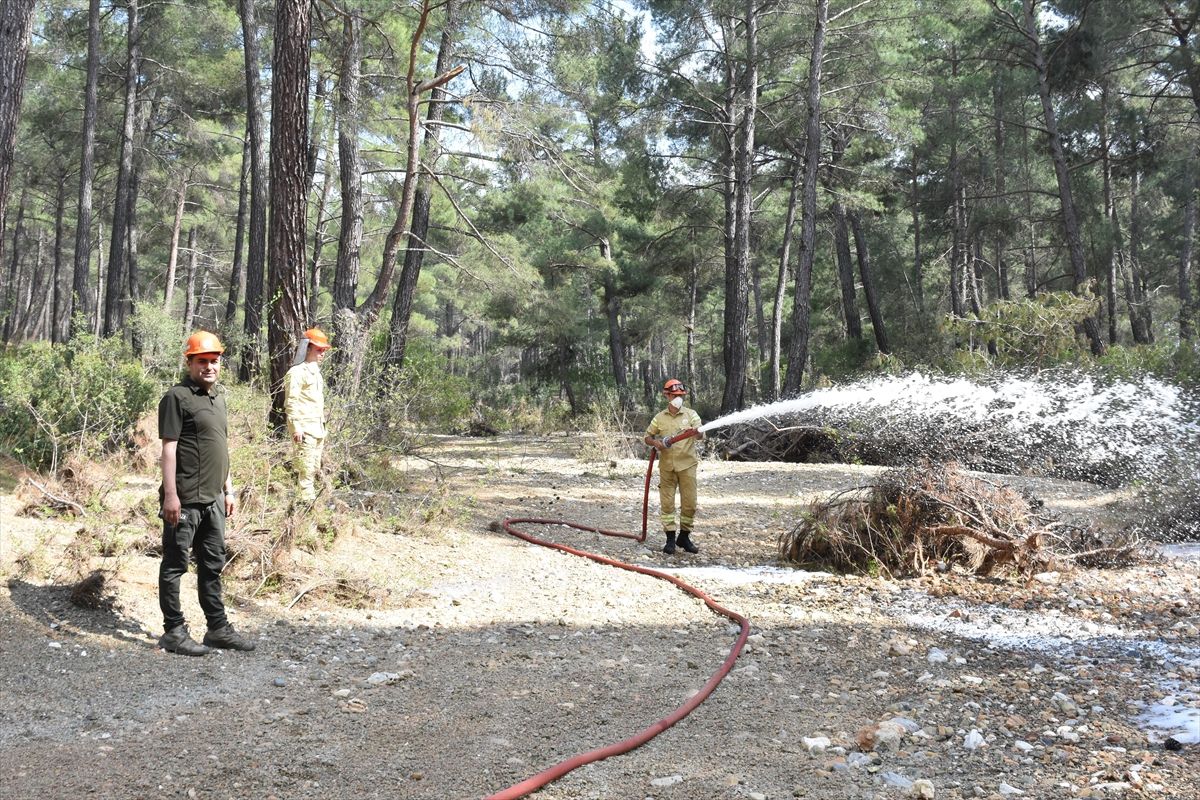 Antalya'da orman yangınlarına karşı tatbikat yapıldı