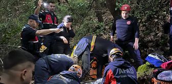 Antalya'da uçuruma düşen kişi yaralandı
