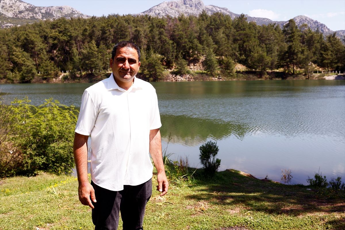 Antalya'daki Ekşili Göleti son yağışlarla yeniden canlandı