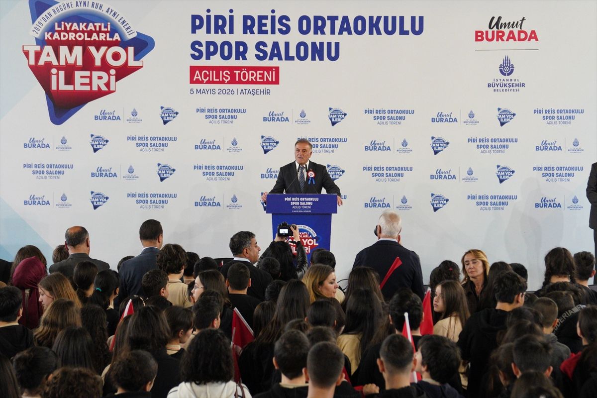 Ataşehir Piri Reis Ortaokulu'nun spor salonu açıldı