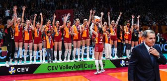 Avrupa şampiyonu Galatasaray Daikin Kadın Voleybol Takımı, kupasını aldı