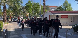 Aydın merkezli yasa dışı bahis operasyonunda yakalanan 9 şüpheli adliyede