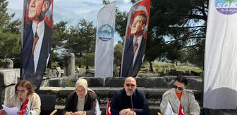 Aydın Söke'de meclis toplantısı Priene Antik Kenti'nde yapıldı