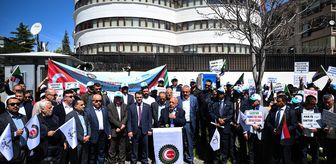 BAE'nin Ankara Büyükelçiliği önünde Sudan'a yönelik müdahaleler protesto edildi