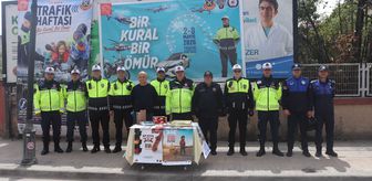 Bafra'da Trafik Haftası'nda bilgilendirme etkinliği yapıldı