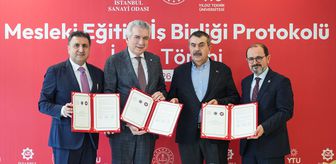 Bakan Tekin, 'Mesleki Eğitim İş Birliği Protokolü' imza törenine katıldı Açıklaması