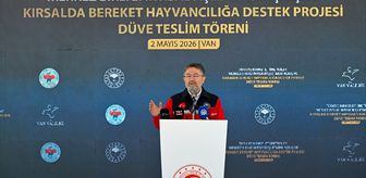 Bakan Yumaklı, Van'daki 'Kırsalda Bereket Hayvancılığa Destek Projesi Düve Teslim Töreni'nde konuştu Açıklaması